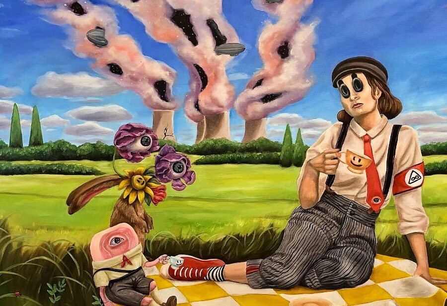 Kitt-Buch-Tea-Time-Popsurrealism-Painting