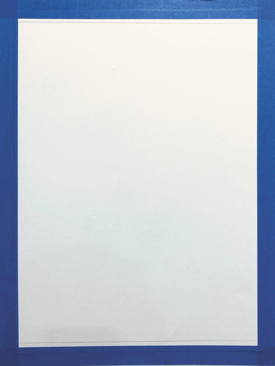Tony Thielen process painting blank canvas