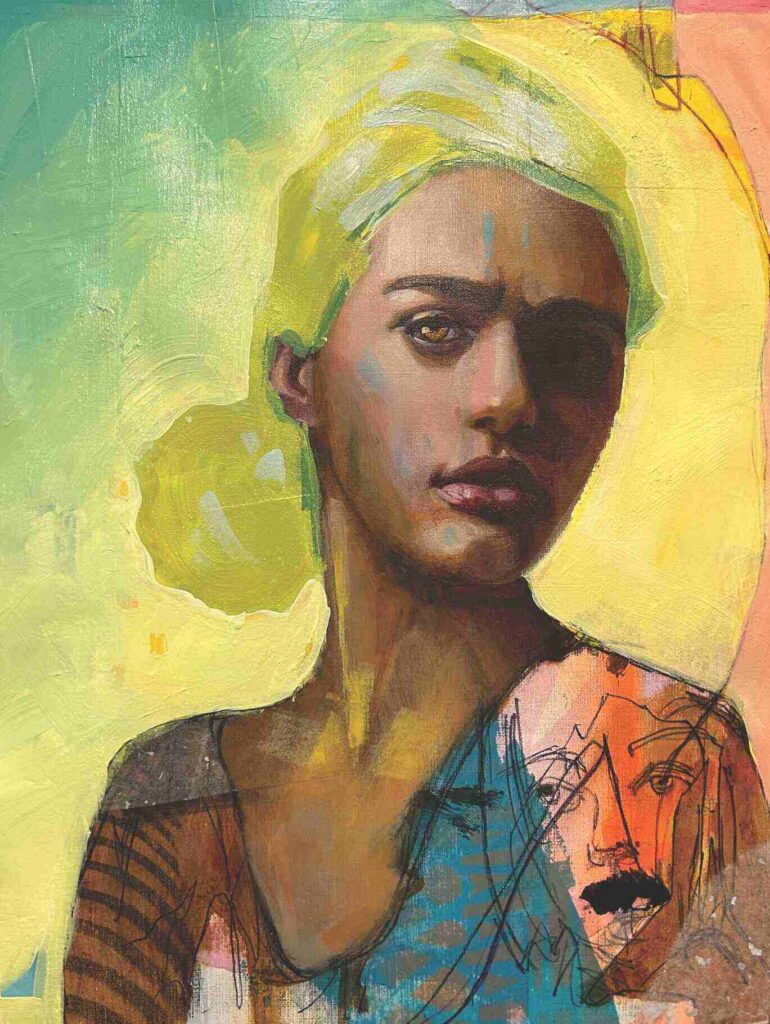 Tony Thielen portrait with yellow background