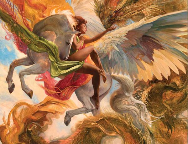 Julie-Bell-Pegasus-Befriends-The-Muses-fantasy-painting
