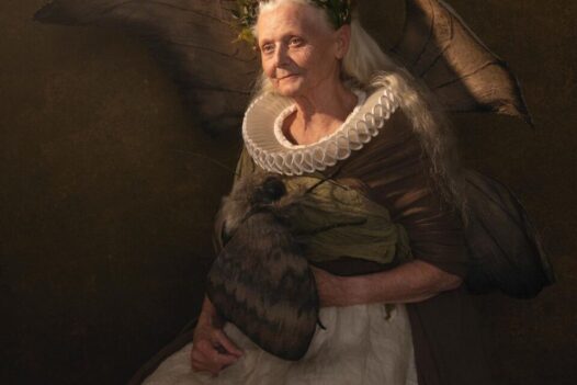 Michela Durisova photoraphy of elderly woman dressed as a fairy godmother