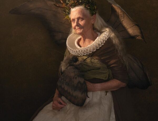 Michela Durisova photoraphy of elderly woman dressed as a fairy godmother