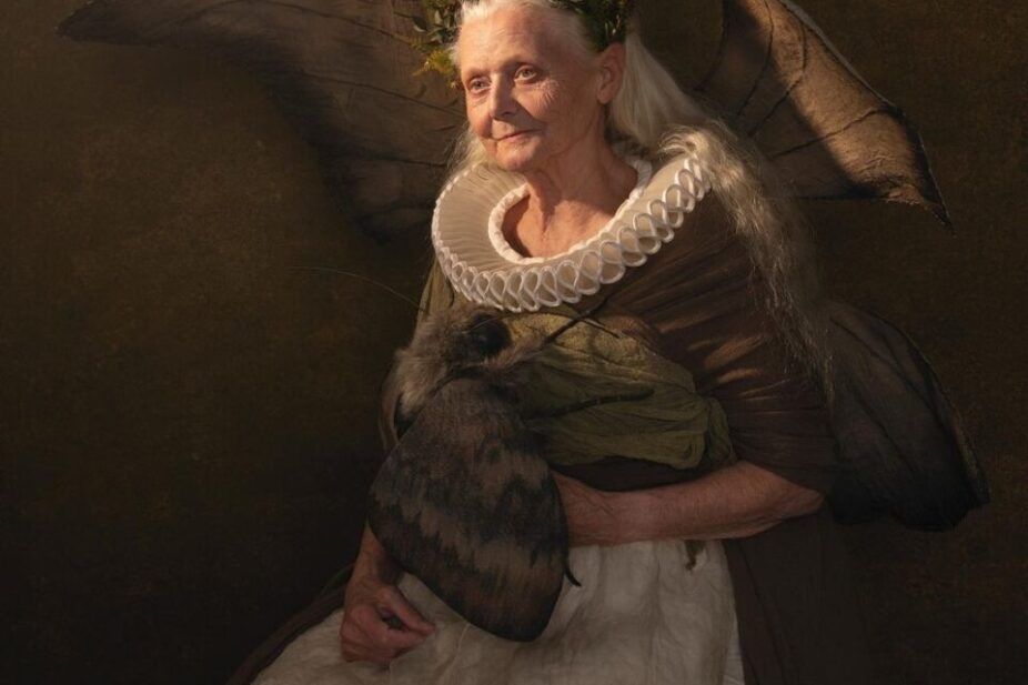 Michela Durisova photoraphy of elderly woman dressed as a fairy godmother