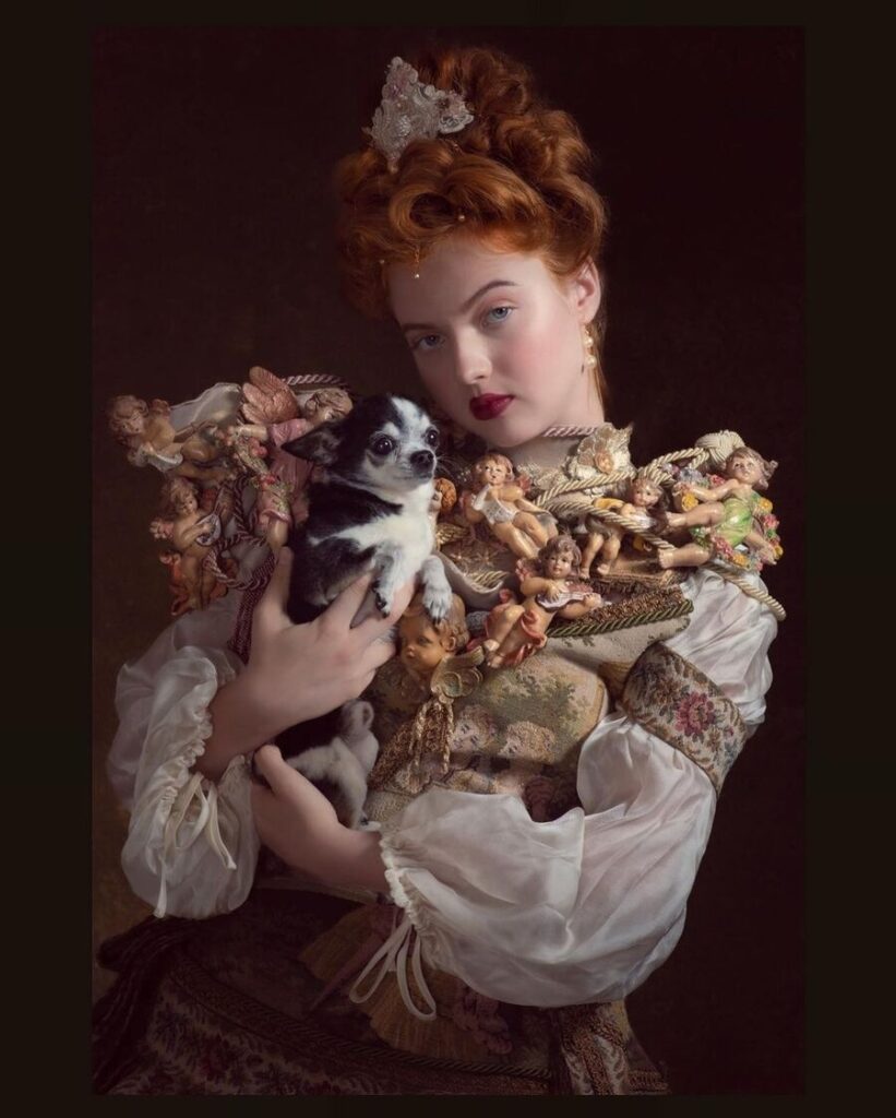 Micheala Durisova photograph of woman with animal