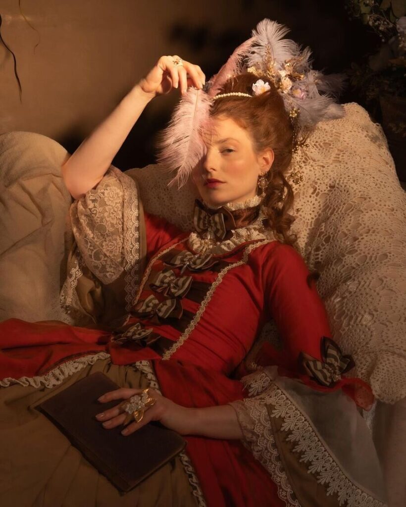 Michaela Durisova photograph of reclining empress