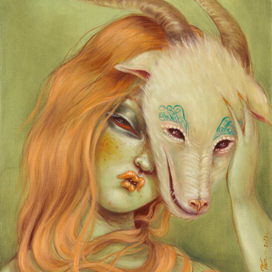 Miss-Van-Portrait-with-Goat-Mask