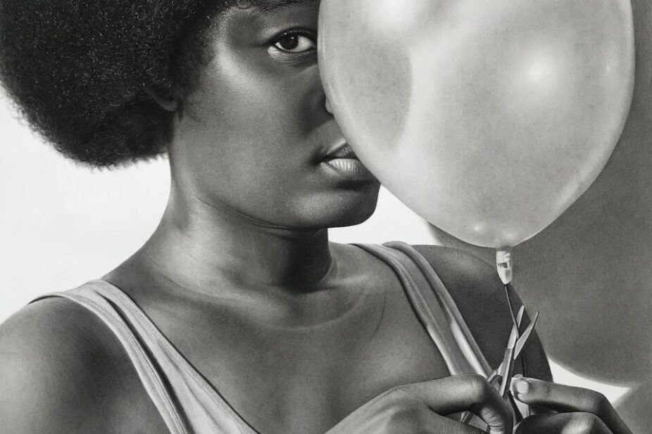 Beauty Behind Balloon by Chiche_Art