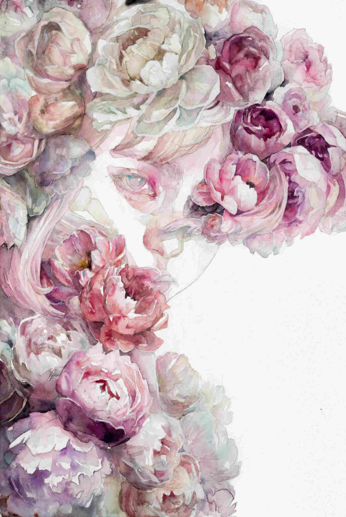 Agnes-Cecile-the-flower-of-the-present-bloomed-rosy