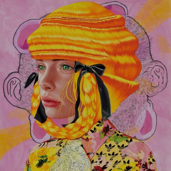 Ángeles Agrela - Kimberly - acrylic and pencil on paper