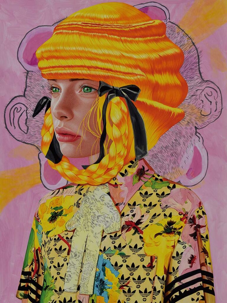 Ángeles Agrela - Kimberly - acrylic and pencil on paper