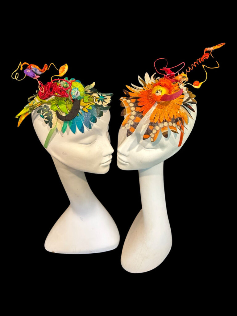Robyn-Lees-West-head-dress-twins