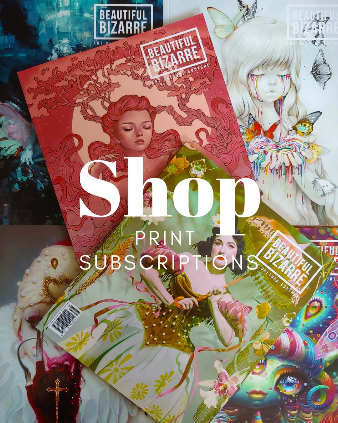 Beautiful Bizarre art magazine - print subscriptions - banner web