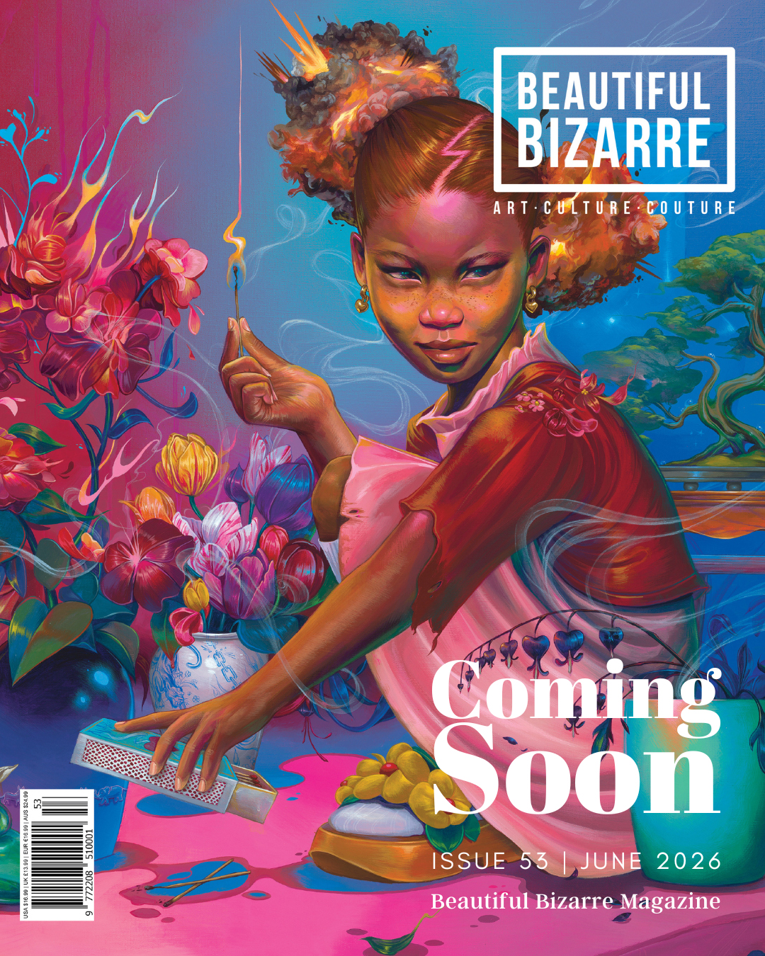 Beautiful Bizarre art magazine - Issue 53 pre-order_Cover by Kayla Mahaffey - web