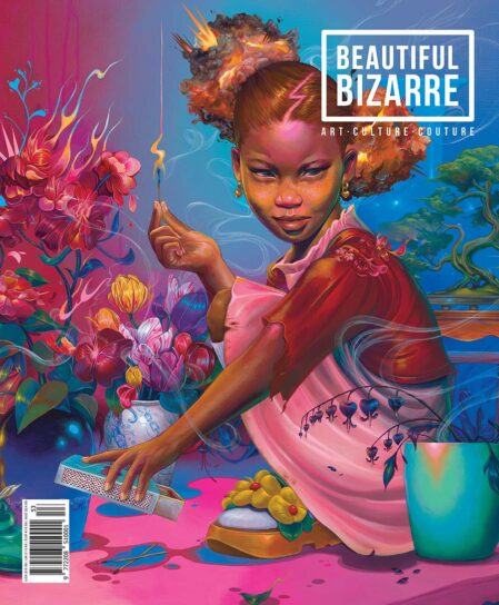 Beautiful Bizarre art magazine - June 2026 Issue 53 - cover by Kayla Mahaffey